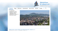 Desktop Screenshot of marienhaus-freiburg.de